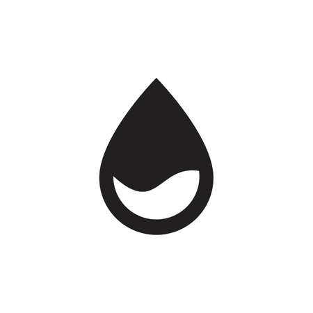 water drop icon vector design illustration naturalのイラスト素材