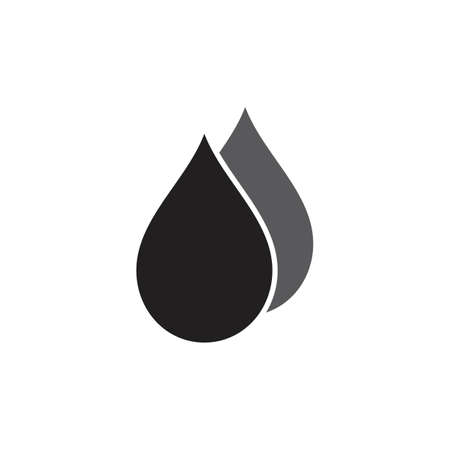 water drop icon vector design illustration naturalのイラスト素材