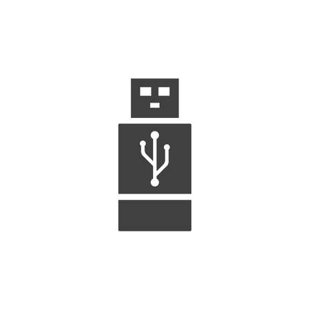 usb icon vector template design illustrationのイラスト素材