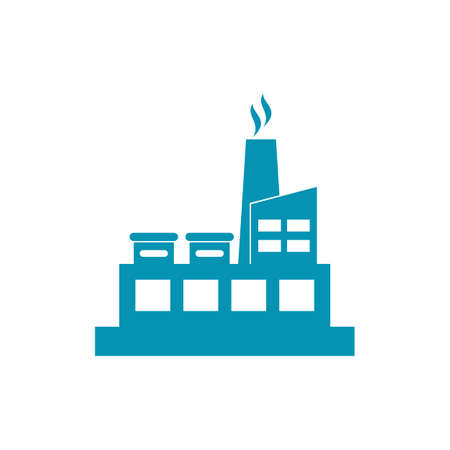 factory building industrial vector icon illustration designのイラスト素材