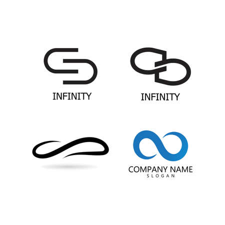 Infinity logo Vector template designのイラスト素材