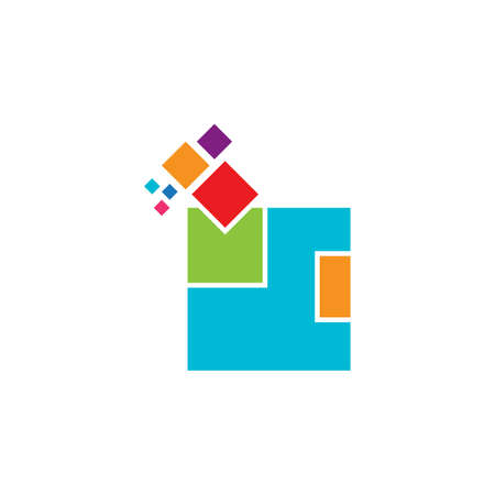 abstract vector template logo illustration designのイラスト素材