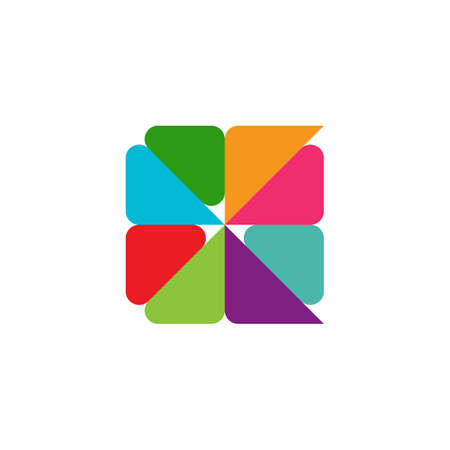 abstract vector template logo illustration designのイラスト素材