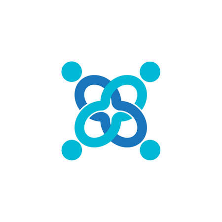 Adoption and community care Logo template vectorのイラスト素材