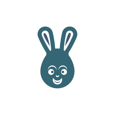 rabbit logo vector icon template illustrationのイラスト素材
