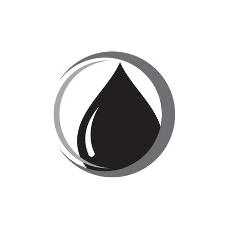 water drop icon Template vector illustration designのイラスト素材
