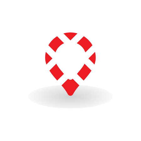 Location point Logo vector templateのイラスト素材