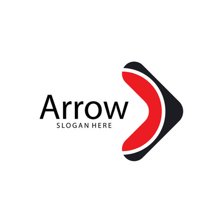 Arrow illustration logo vector templateのイラスト素材