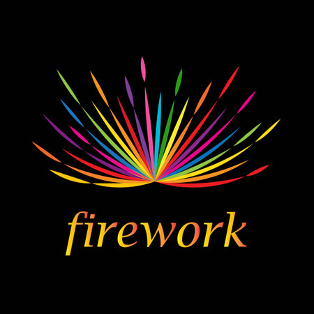 fireworks logo vector template designのイラスト素材