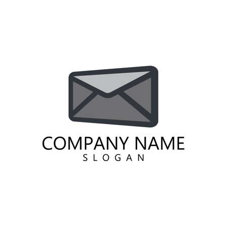 Mail logo vector template iconのイラスト素材