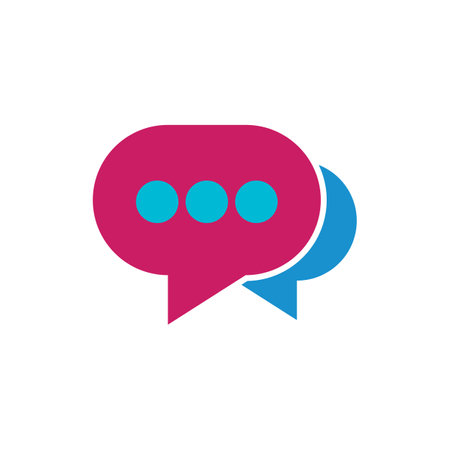 chat icon vector template illustrationのイラスト素材