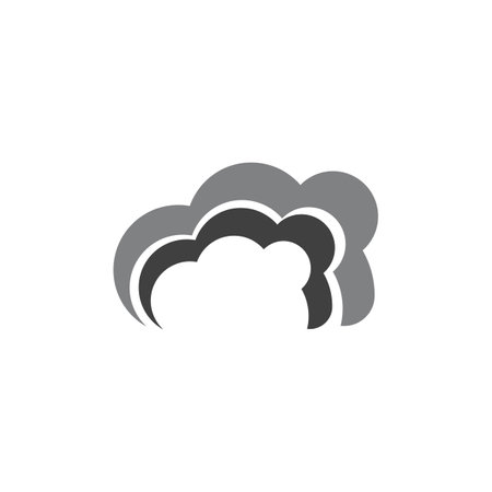 cloud logo vector icon templateのイラスト素材