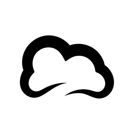 cloud logo vector icon templateのイラスト素材