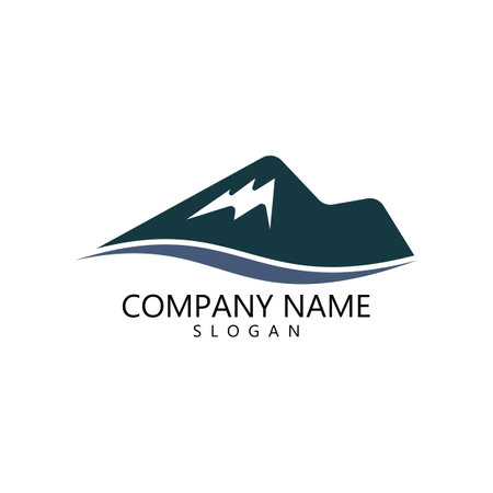 Mountain icon  Logo Business Template Vectorのイラスト素材