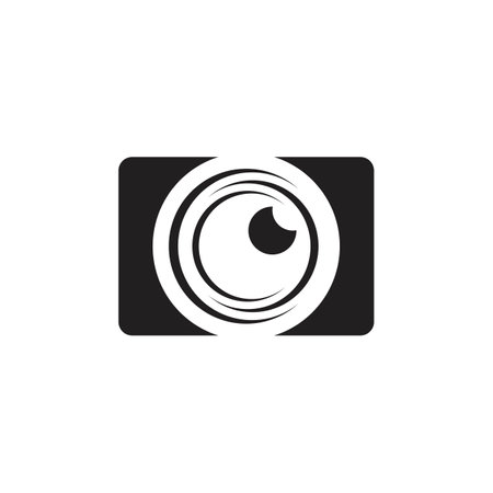 Camera icon vector template illustration designのイラスト素材