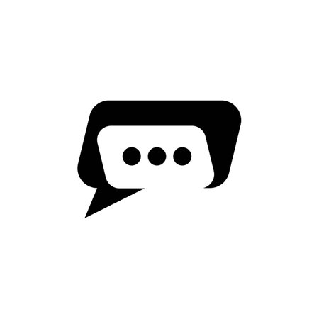 chat icon vector template illustrationのイラスト素材