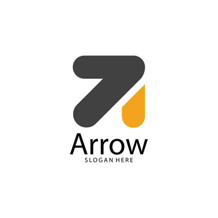Arrow illustration logo vector templateのイラスト素材
