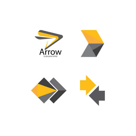 Arrow illustration logo vector template