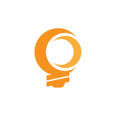 Bulb logo vector illustration templateのイラスト素材