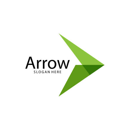Arrow illustration logo vector templateのイラスト素材