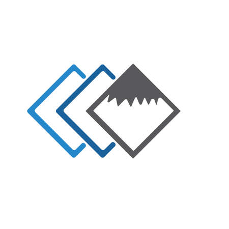 Mountain icon  Logo Business Template Vectorのイラスト素材