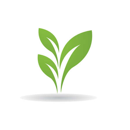 Green leaf logo ecology nature element vector iconのイラスト素材