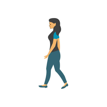 Walk logo vector icon template illustration designのイラスト素材