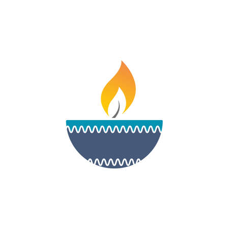 Diwali logo vector icon illustration designのイラスト素材