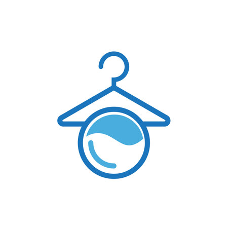 Laundry logo vector icon templateのイラスト素材