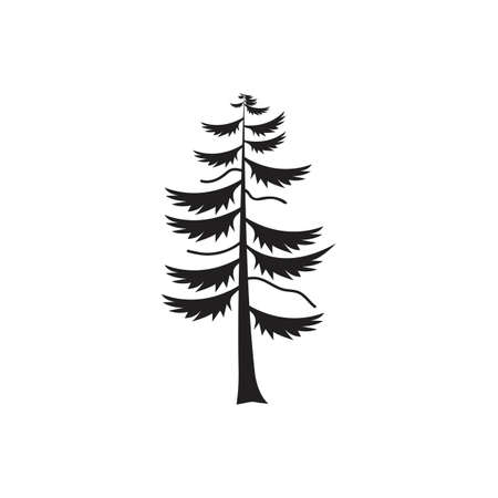 pine tree christmas vector icon template illustrationのイラスト素材