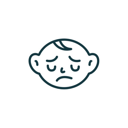 Sad logo icon vector illustration designのイラスト素材