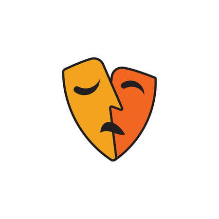 Sad logo icon vector illustration designのイラスト素材