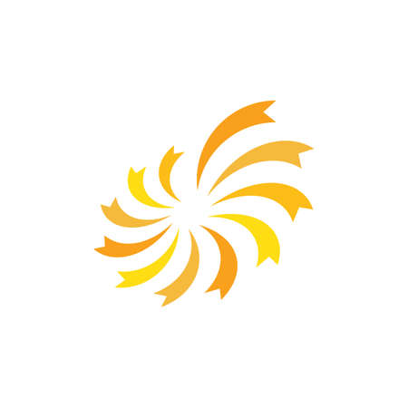 sun illustration logo vector icon templateのイラスト素材