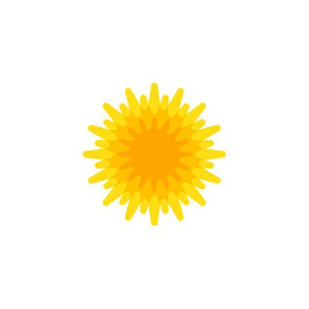 sun illustration logo vector icon templateのイラスト素材