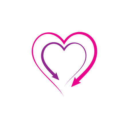 Valentines day logo vector illustration designのイラスト素材