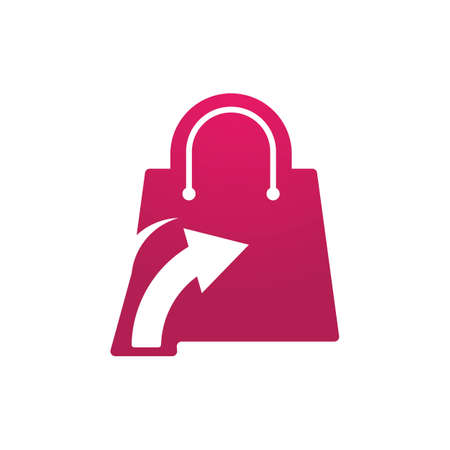 Bag shopping market business logo vector illustrationのイラスト素材