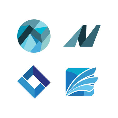 Business Finance professional logo template vector iconのイラスト素材