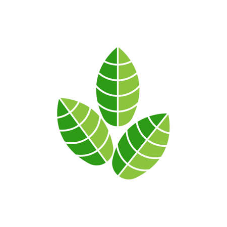 Green leaf logo ecology nature element vector iconのイラスト素材