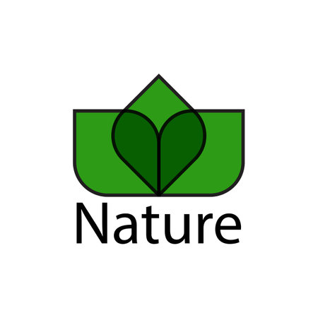 Green leaf logo ecology nature element vector iconのイラスト素材