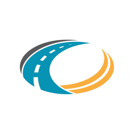 way logo vector template illustrationのイラスト素材