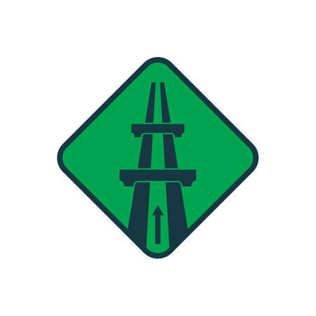 way logo vector template illustrationのイラスト素材