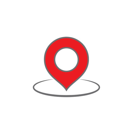 Location point Logo vector template Illustration designのイラスト素材
