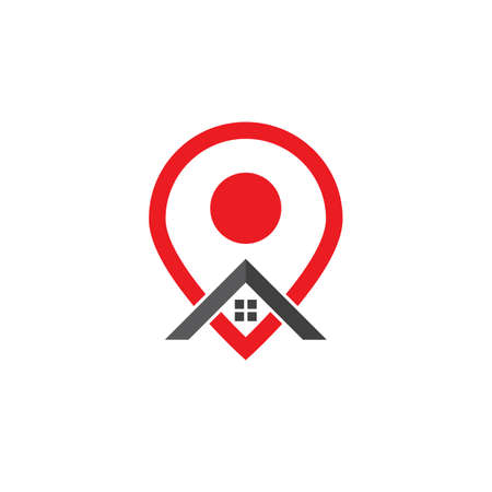 Location point Logo vector template Illustration designのイラスト素材