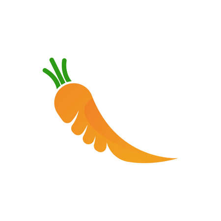 Carrot logo vector icon illustration designのイラスト素材