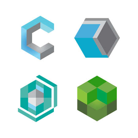 Cube business vector icon illustrationのイラスト素材