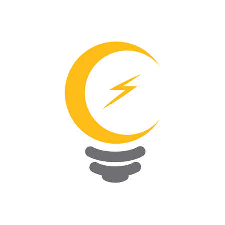 Bulb logo vector illustration templateのイラスト素材