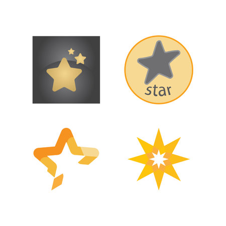 Star Logo Template vector icon illustration designのイラスト素材