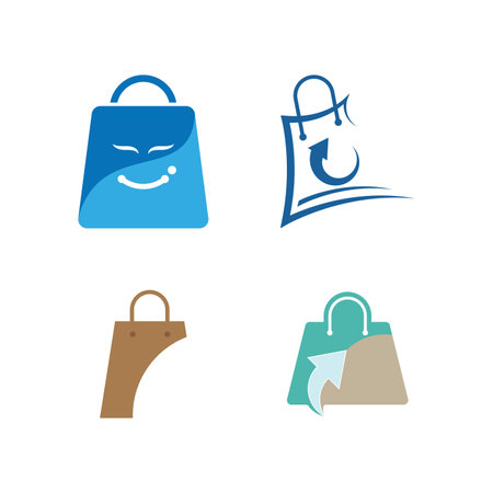 shopping bag vector template icon designのイラスト素材