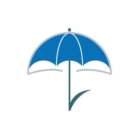 umbrella logo vector template icon designのイラスト素材
