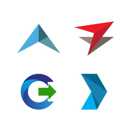 Arrow illustration logo vector templateのイラスト素材